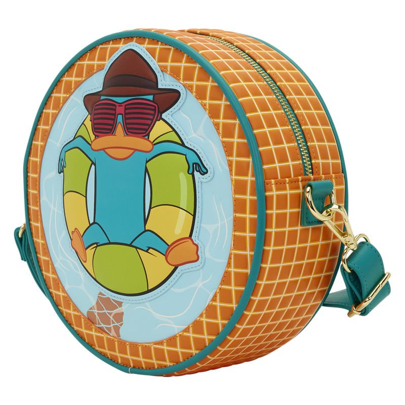 Loungefly Disney Phineas and Ferb Perry the Platypus Pool Crossbody Bag