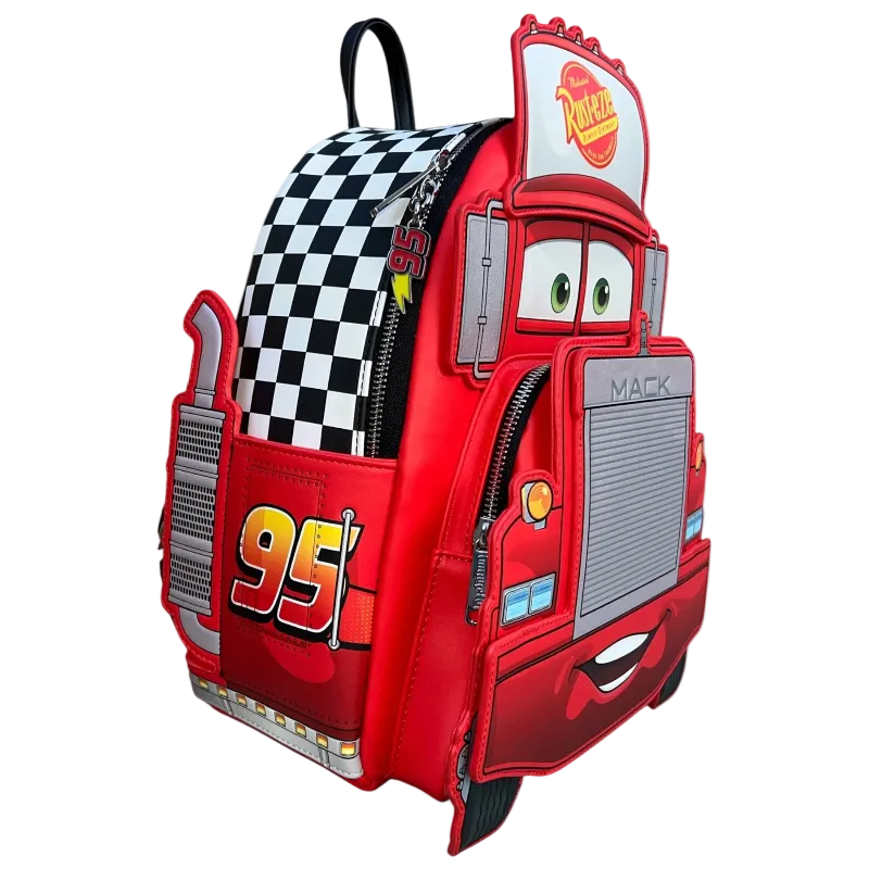Loungefly Bags | Nwt Loungefly Disney Pixar Cars Mack Cosplay Mini Backpack | Color: Red | Size: Os