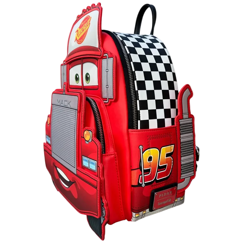 Loungefly Bags | Nwt Loungefly Disney Pixar Cars Mack Cosplay Mini Backpack | Color: Red | Size: Os