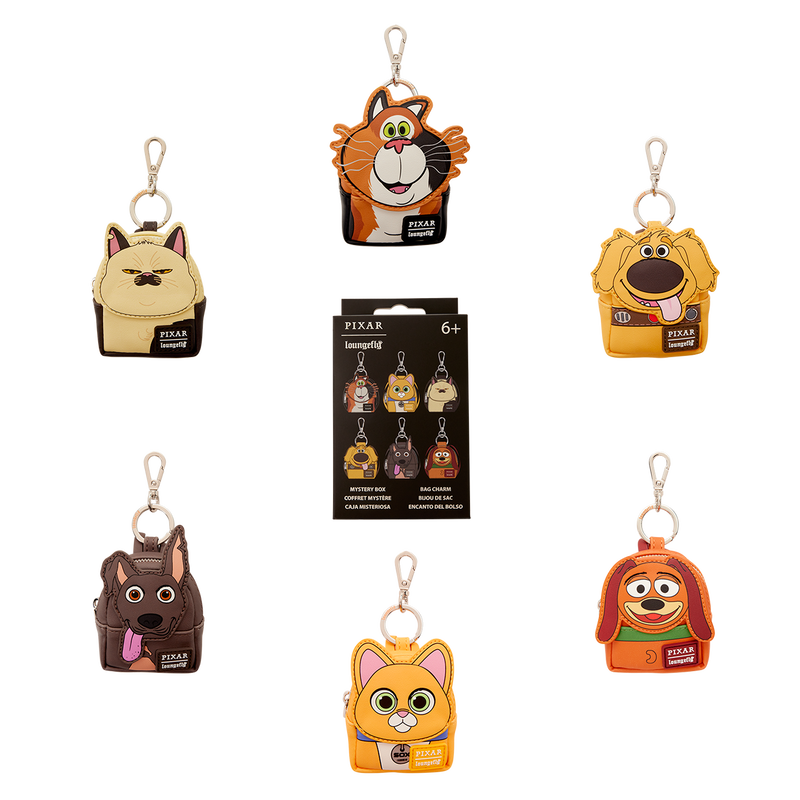 Loungefly Pixar Dogs & Cats Mystery Mini Backpack Keychain Charm