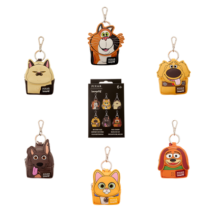 Loungefly Pixar Dogs & Cats Mystery Mini Backpack Keychain Charm
