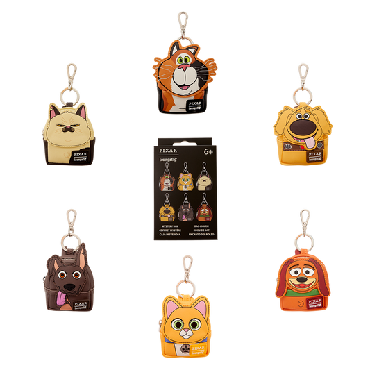 Loungefly Pixar Dogs & Cats Mystery Mini Backpack Keychain Charm