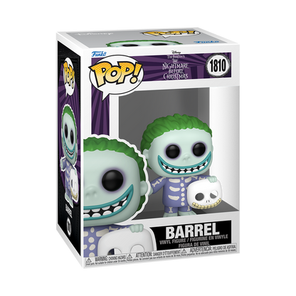 Funko Pop! Disney Nightmare Before Christmas Barrel Glow-in-the-Dark #1810 EE Exclusive