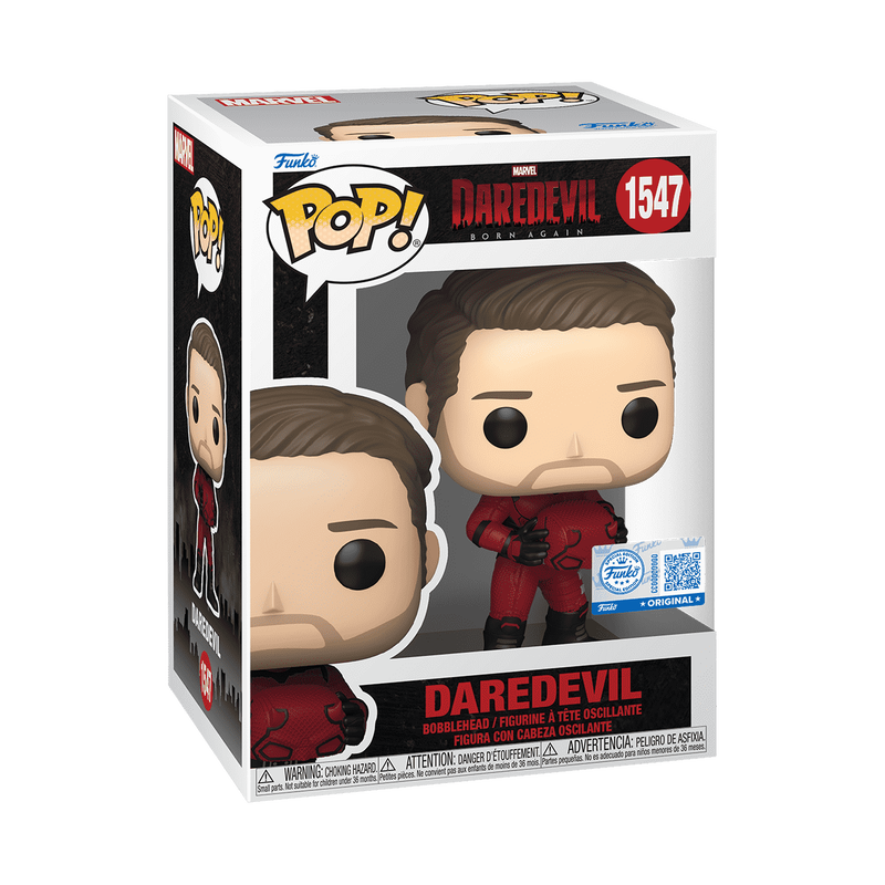 Funko Pop! Marvel Daredevil Born Again Daredevil Unmasked #1547 EE Exclusive
