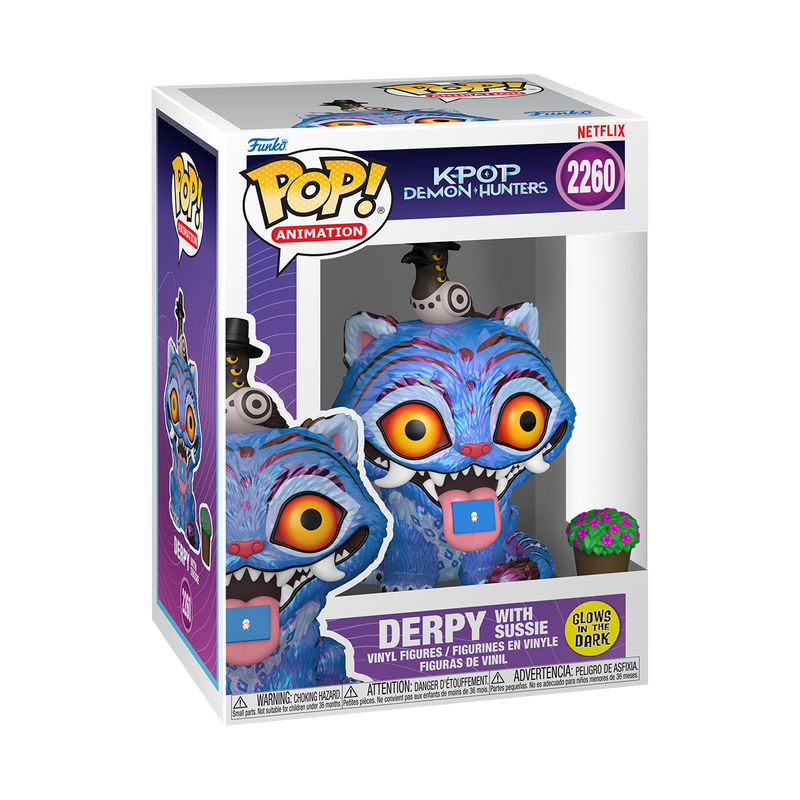 Funko Pop! Animation K-Pop Demon Hunters Derpy with Sussie & Plant Glow-in-the-Dark #2260