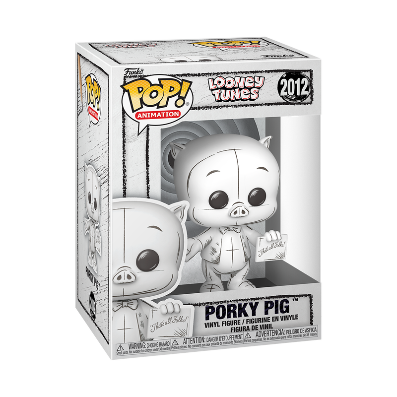 Funko Pop! Looney Tunes Porky Pig Sketched Deco #2012