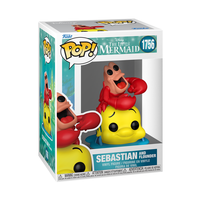 Sebastian & Flounder Funko Pop! Vinyl Figure #1756 Disney The Little Mermaid