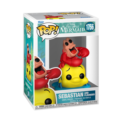 Sebastian & Flounder Funko Pop! Vinyl Figure #1756 Disney The Little Mermaid
