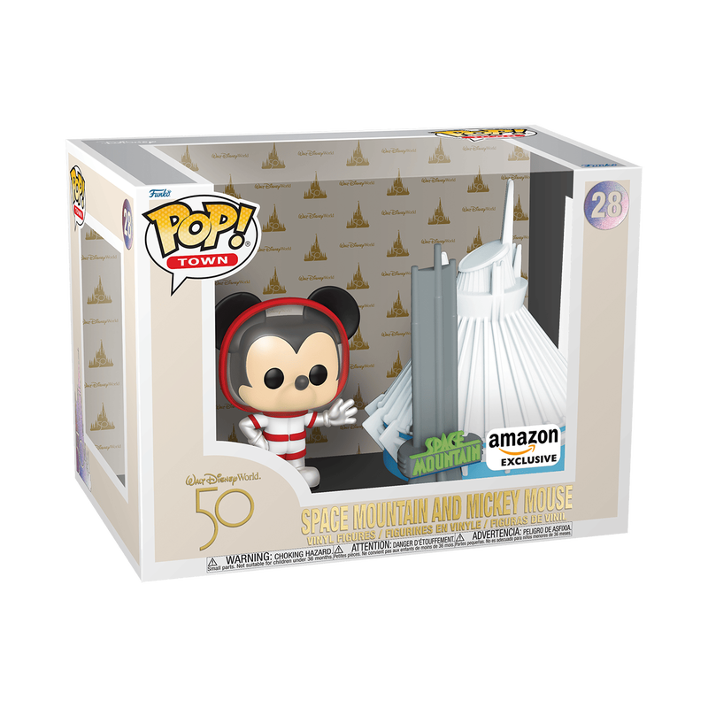 Funko Pop! Town Space Mountain and Mickey Mouse 50th Anniversary #28 Exclusive