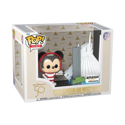 Funko Pop! Town Space Mountain and Mickey Mouse 50th Anniversary #28 Exclusive