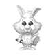 White Rabbit Sketched Deco Vinyl Figure Funko Pop! Disney Alice in Wonderland