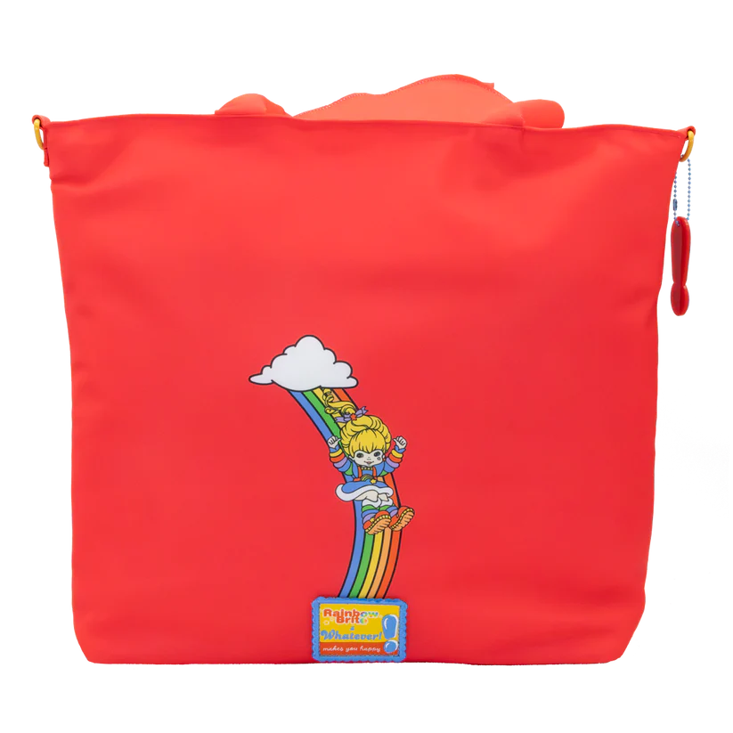 Whatever Makes You Happy Rainbow Brite Puffy Nylon Die Cut Tote Bag