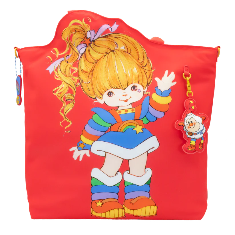 Whatever Makes You Happy Rainbow Brite Puffy Nylon Die Cut Tote Bag