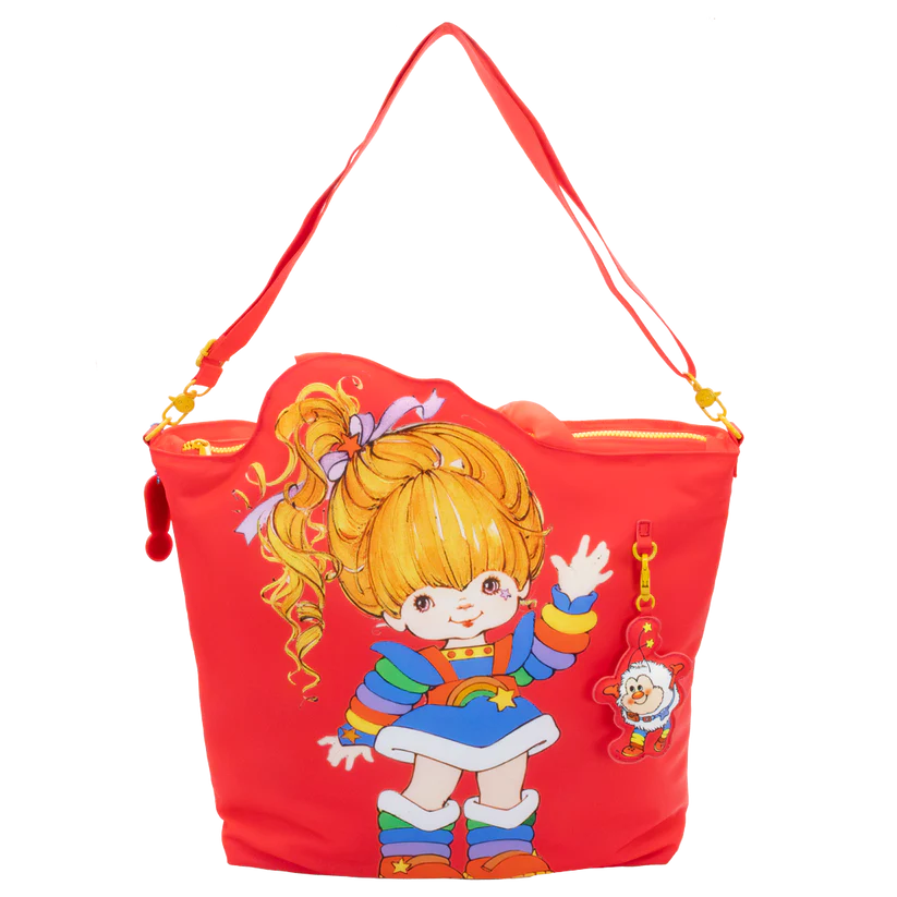Whatever Makes You Happy Rainbow Brite Puffy Nylon Die Cut Tote Bag