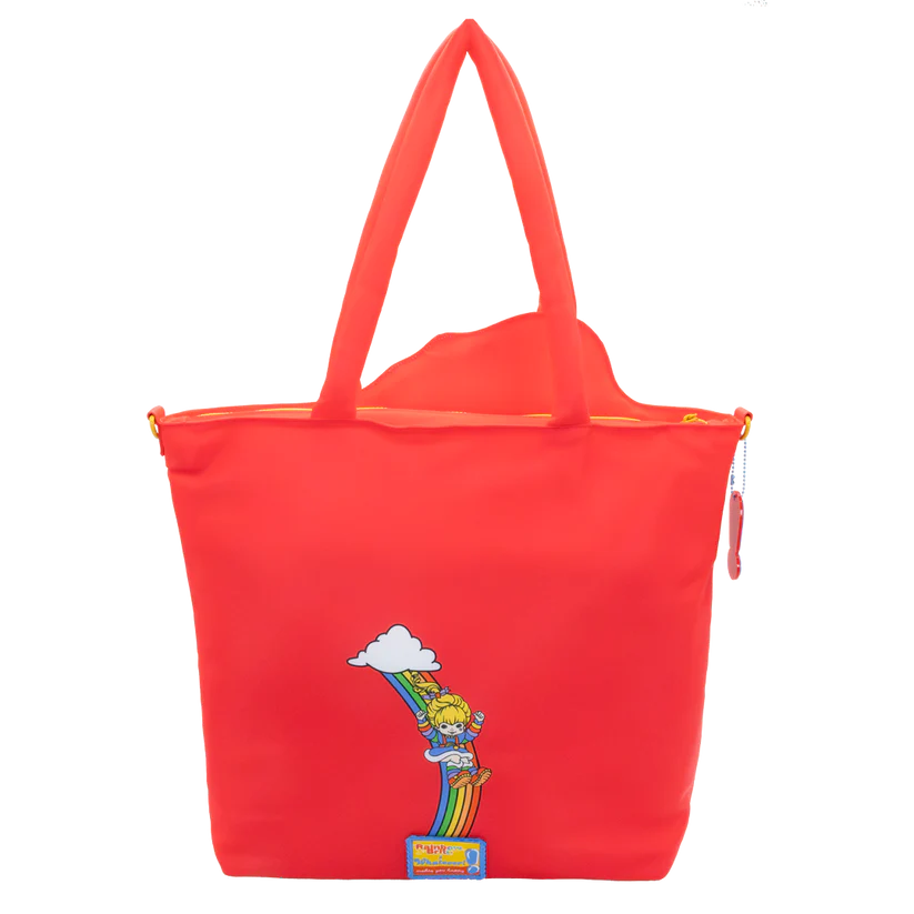 Whatever Makes You Happy Rainbow Brite Puffy Nylon Die Cut Tote Bag