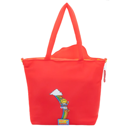 Whatever Makes You Happy Rainbow Brite Puffy Nylon Die Cut Tote Bag