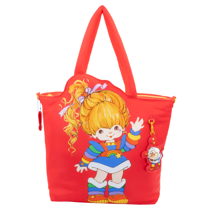 Whatever Makes You Happy Rainbow Brite Puffy Nylon Die Cut Tote Bag