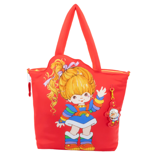 Whatever Makes You Happy Rainbow Brite Puffy Nylon Die Cut Tote Bag