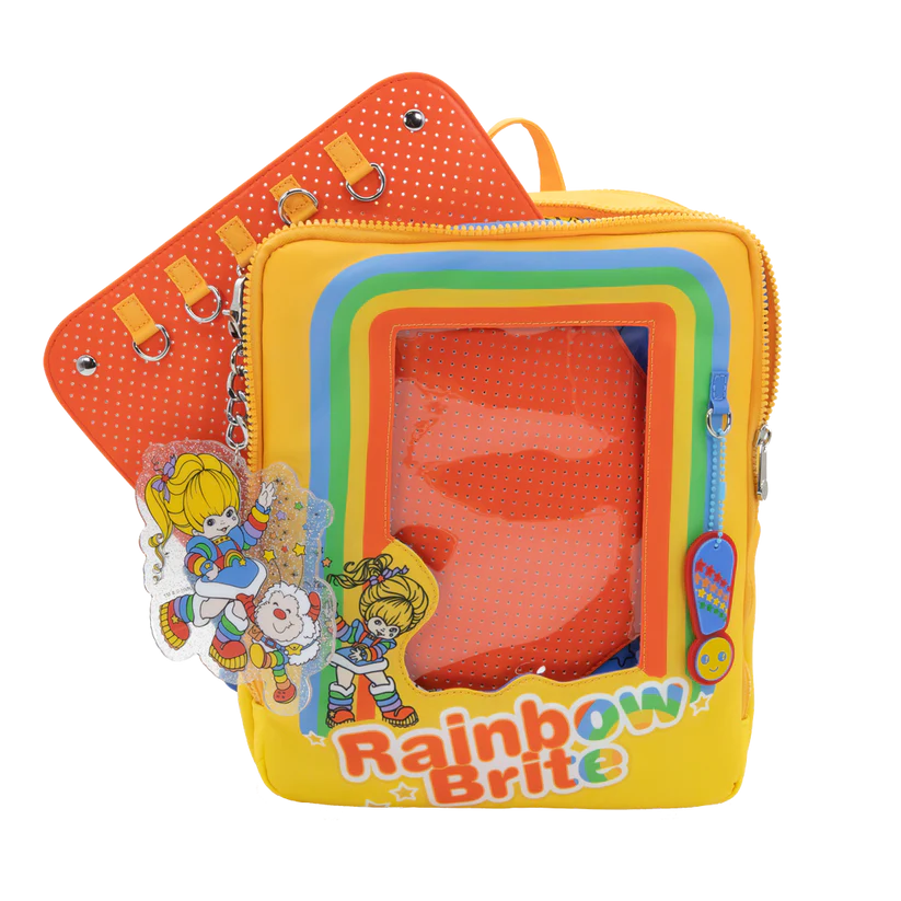 Rainbow Brite Vintage Box Pin Trading Backpack