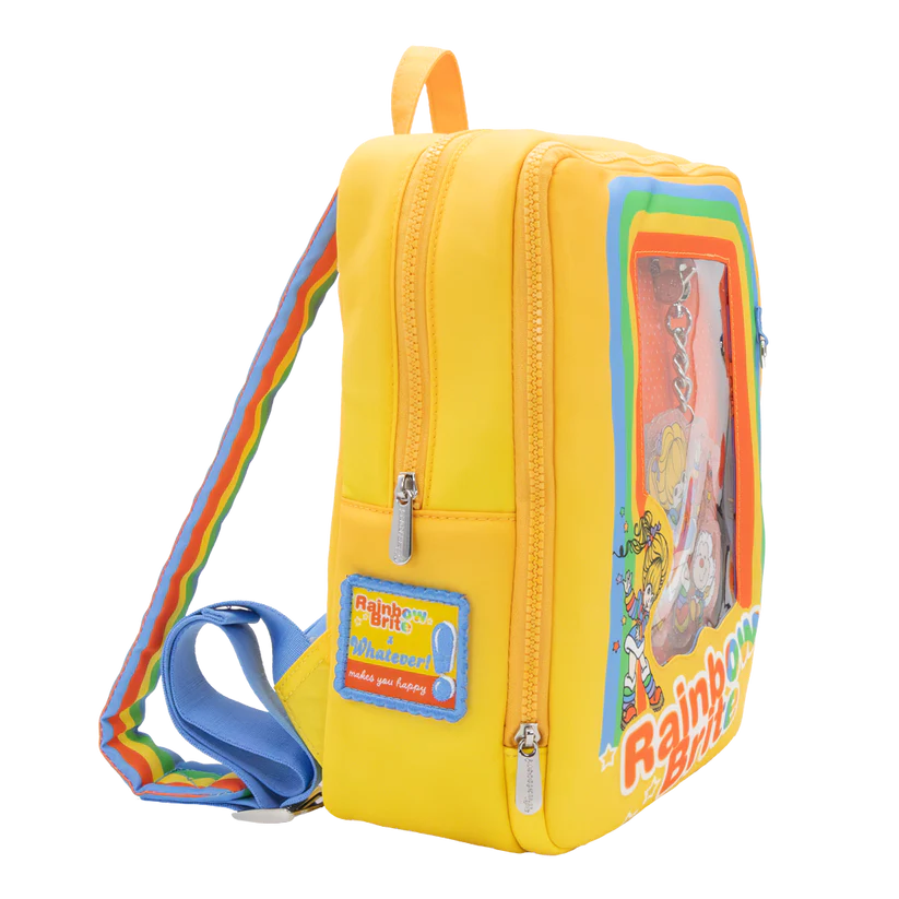 Rainbow Brite Vintage Box Pin Trading Backpack