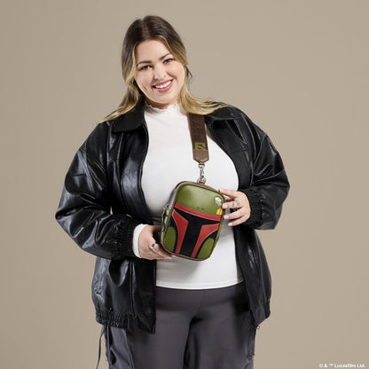 Loungefly Star Wars Boba Fett Cosplay Sling Crossbody Bag