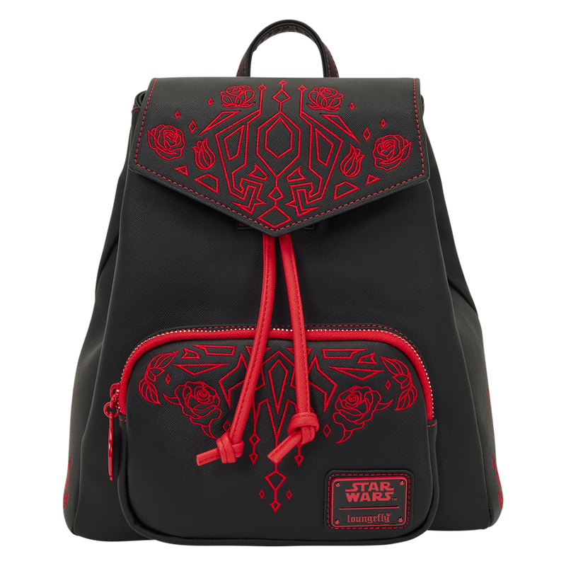 Loungefly Star Wars Darth Maul Drawstring Mini Backpack with Red Embroidery