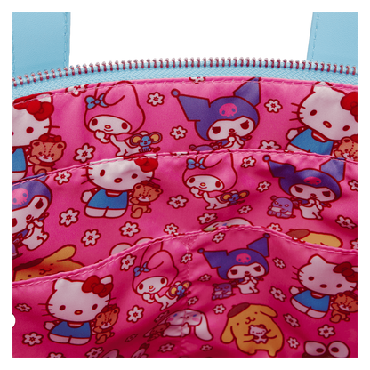 Sanrio Cinnamoroll Cosplay Sherpa Tote Crossbody Bag With Coin Bag