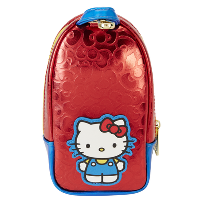 Sanrio Hello Kitty 50th Anniversary Coin Bag Metallic Stationery Mini Backpack Pencil Case