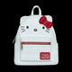 White backpack with Hello Kitty design on a white background