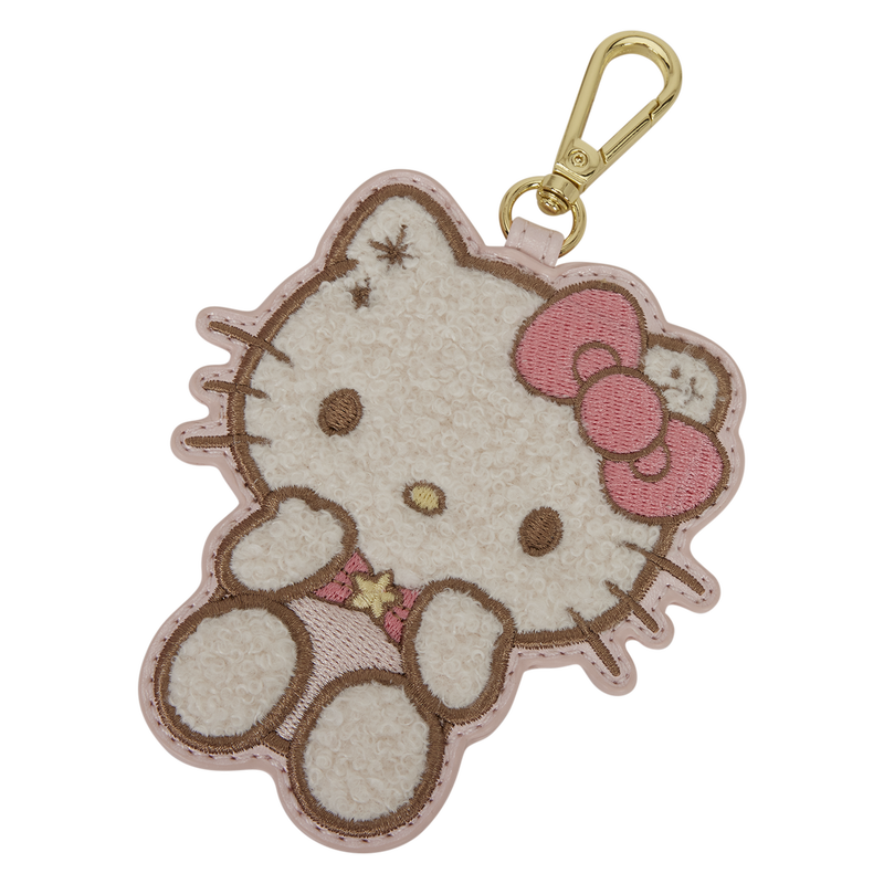 Hello Kitty Quilted Crossbody Bag with Beaded Handle & Bag Charm