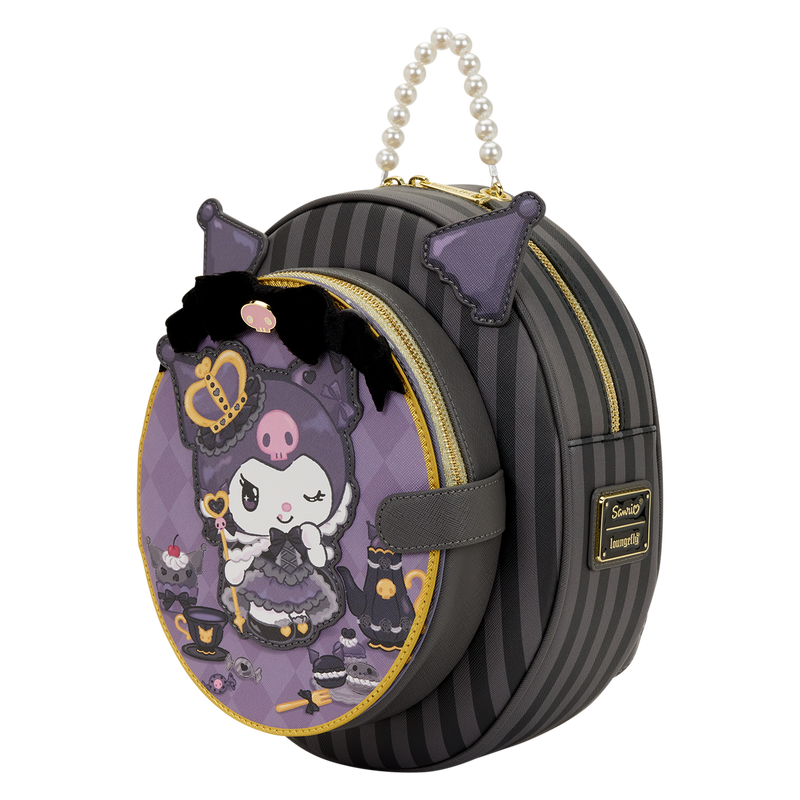 Loungefly Sanrio Kuromi 20th Anniversary Cameo Mini Backpack