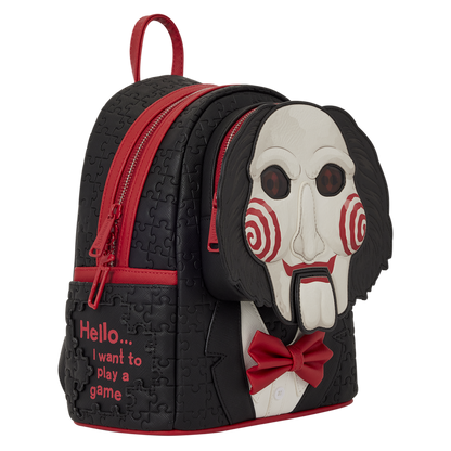 Saw Billy Puppet Lenticular Cosplay Mini Backpack Loungefly