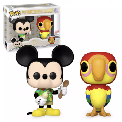 Funko Pop! Mickey Mouse and José Enchanted Tiki Room 50th Anniversary Figure Set Exclusive