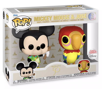 Funko Pop! Mickey Mouse and José Enchanted Tiki Room 50th Anniversary Figure Set Exclusive