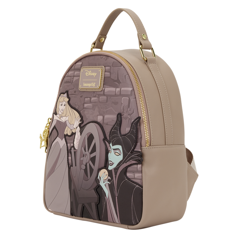 Backpack with animated characters on a white background