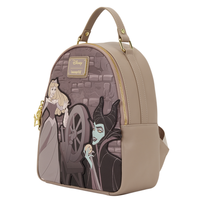 Backpack with animated characters on a white background