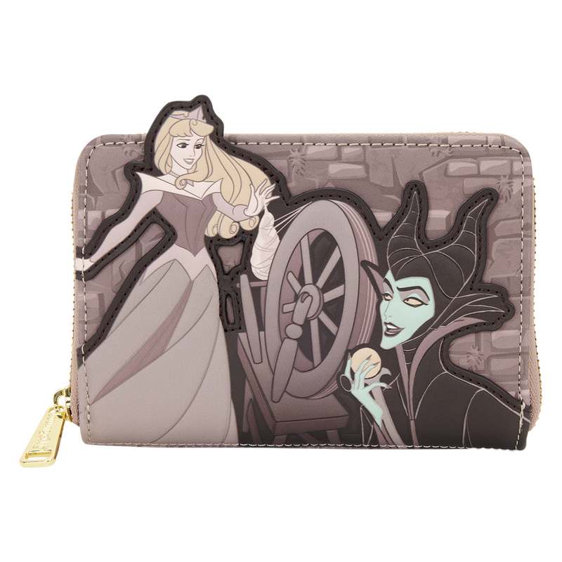  wallet with princess and witch design on a white background