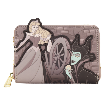  wallet with princess and witch design on a white background