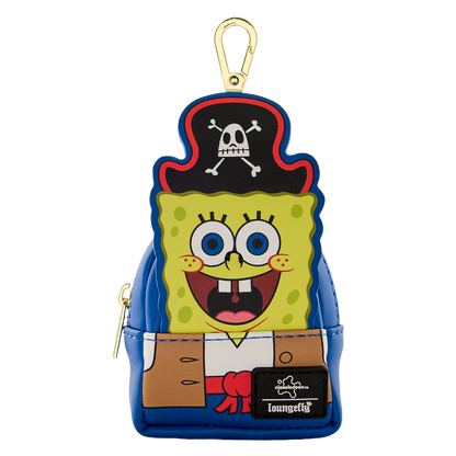 Pirate-themed keychain with a cartoon character on a white background