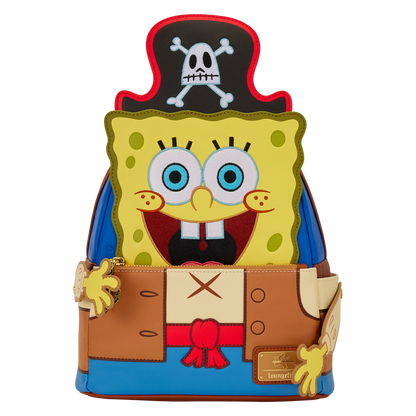 Pirate-themed backpack with a cartoon character design on a white background