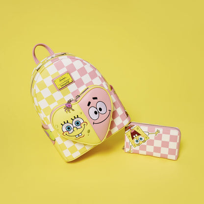Loungefly Nickelodeon SpongeBob SquarePants & Patrick Star Checkered Mini Backpack