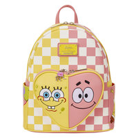 Loungefly Nickelodeon SpongeBob SquarePants & Patrick Star Checkered Mini Backpack
