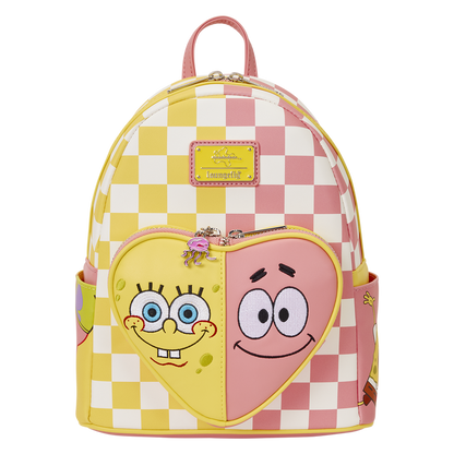 Loungefly Nickelodeon SpongeBob SquarePants & Patrick Star Checkered Mini Backpack