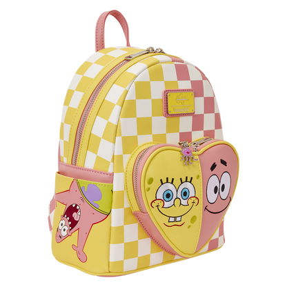 Loungefly Nickelodeon SpongeBob SquarePants & Patrick Star Checkered Mini Backpack