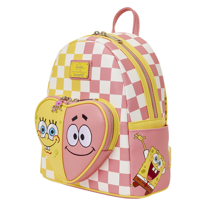 Loungefly Nickelodeon SpongeBob SquarePants & Patrick Star Checkered Mini Backpack