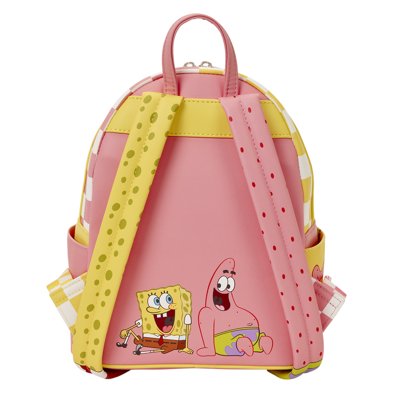Loungefly Nickelodeon SpongeBob SquarePants & Patrick Star Checkered Mini Backpack
