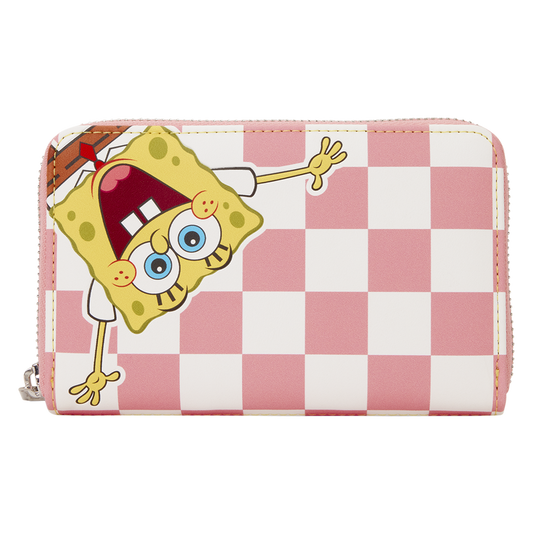 SpongeBob SquarePants & Patrick Star Checkered Zip Around Wallet