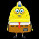 Backpack designed like a cartoon character with a yellow face and brown body on a white background