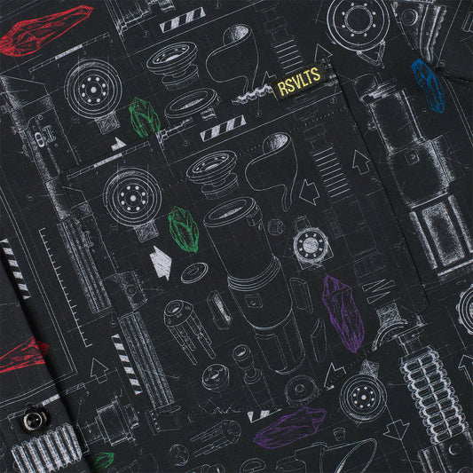 Star Wars "Saber Schematics" Button-Up Shirt - alternate view 2