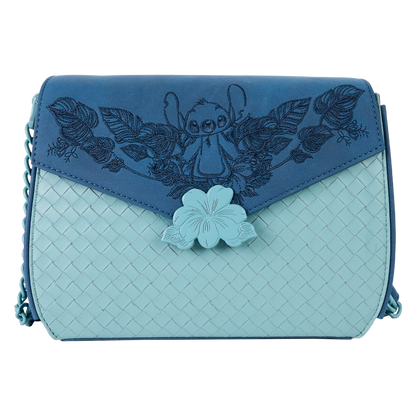 Stitch Embroidered Floral Crossbody Bag